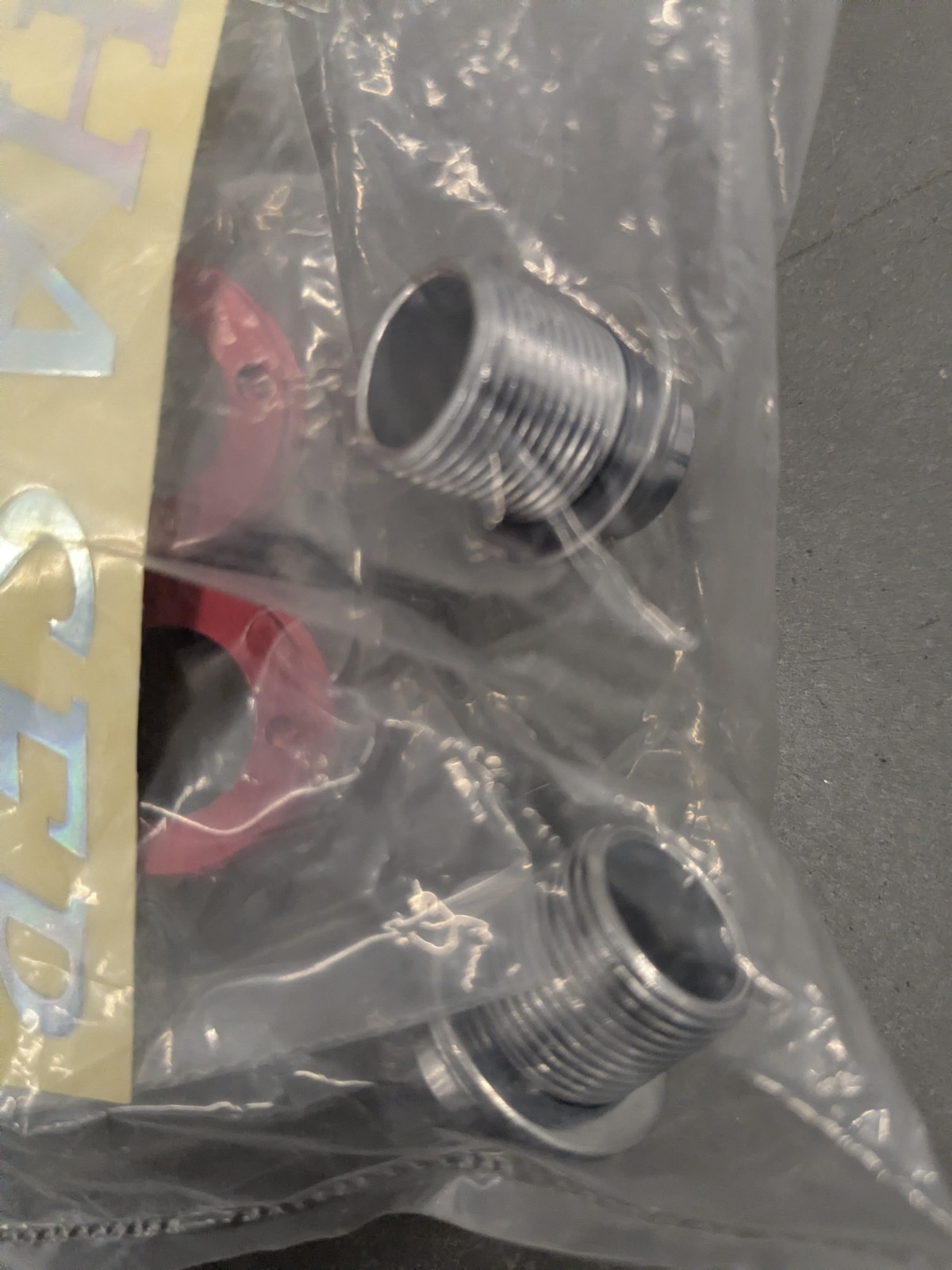 Chaser Retro Vintage CNC Crank Bolt w Extractor New Red Hollow Spindle Bicycle