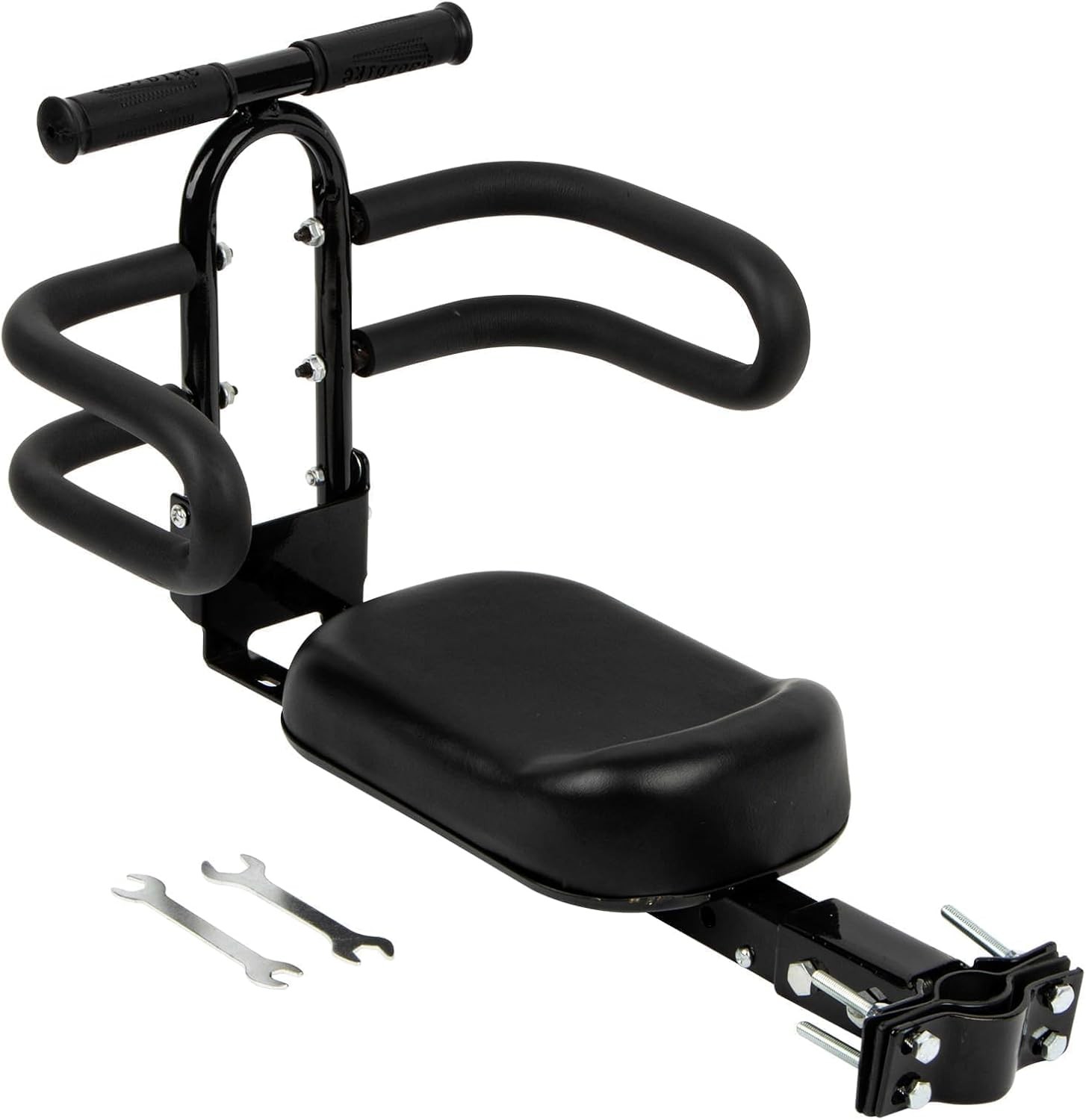 Tandem Bike Seat for Adult Bike & Electric Scooter Adjustable 35mm-65mm Inner