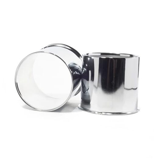 Pcs 5.15inch Trailer Wheel Center Caps Push 5.15″ OD 4.69″ H 2 2Pcs Chrome