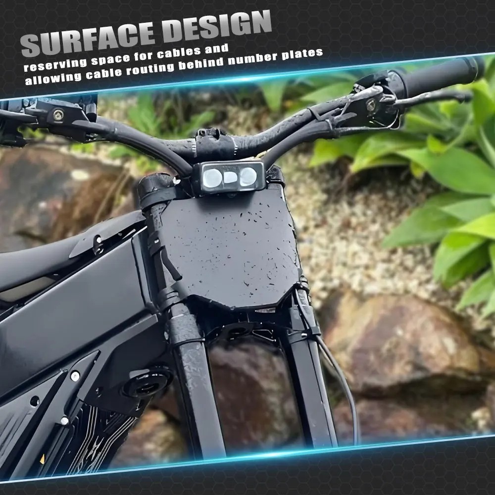 ODI Black Number Plate With Zip Ties For Downhill MTB’s EBikes Surrons