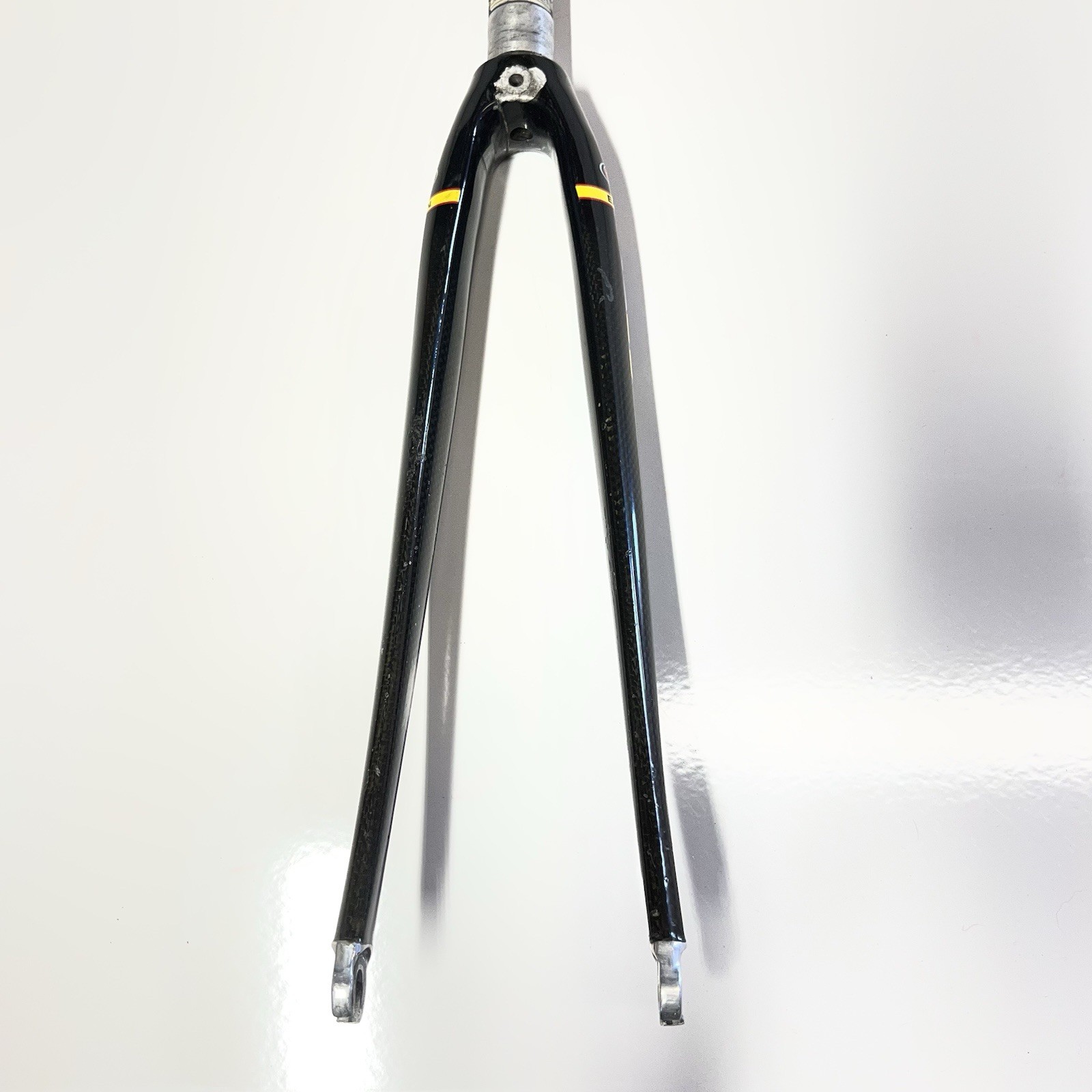 Vintage EASTON EC70 Full Carbon Fiber Fork 1-1/8″ Cut 214mm Steerer QR 100mm Rim
