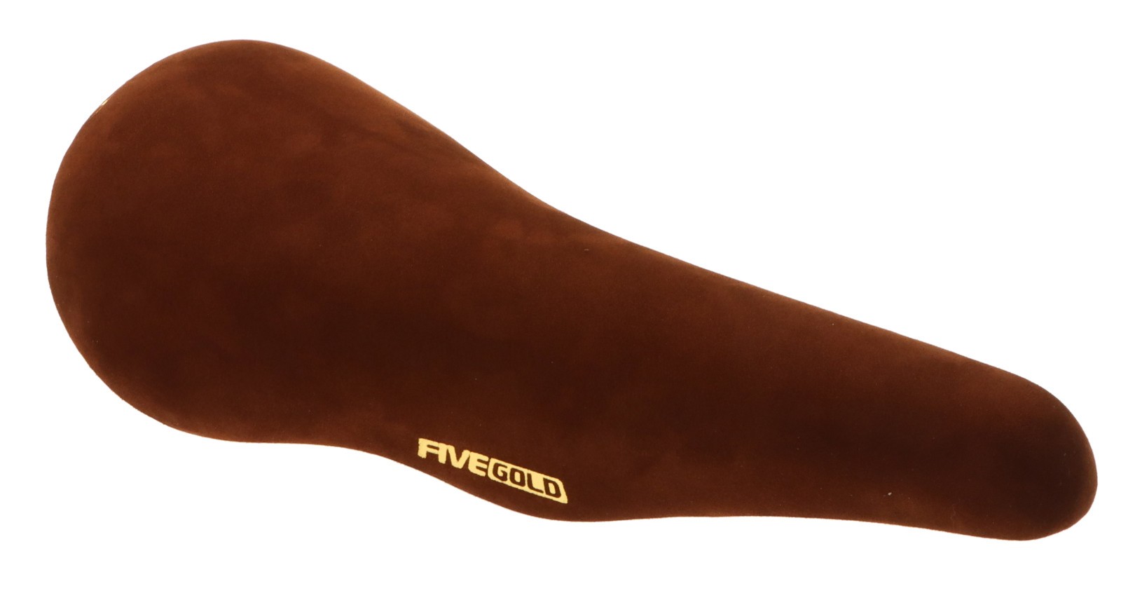 Kashimax Five Gold 4P Saddle NJS Standard Rails Brown Suede Leather NEW NOS