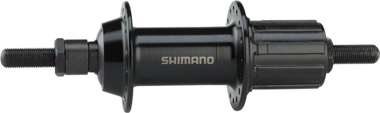 Shimano FH-TX500 Rear Hub – Threaded x 135mm, Rim Brake, HG10, Black, 32H