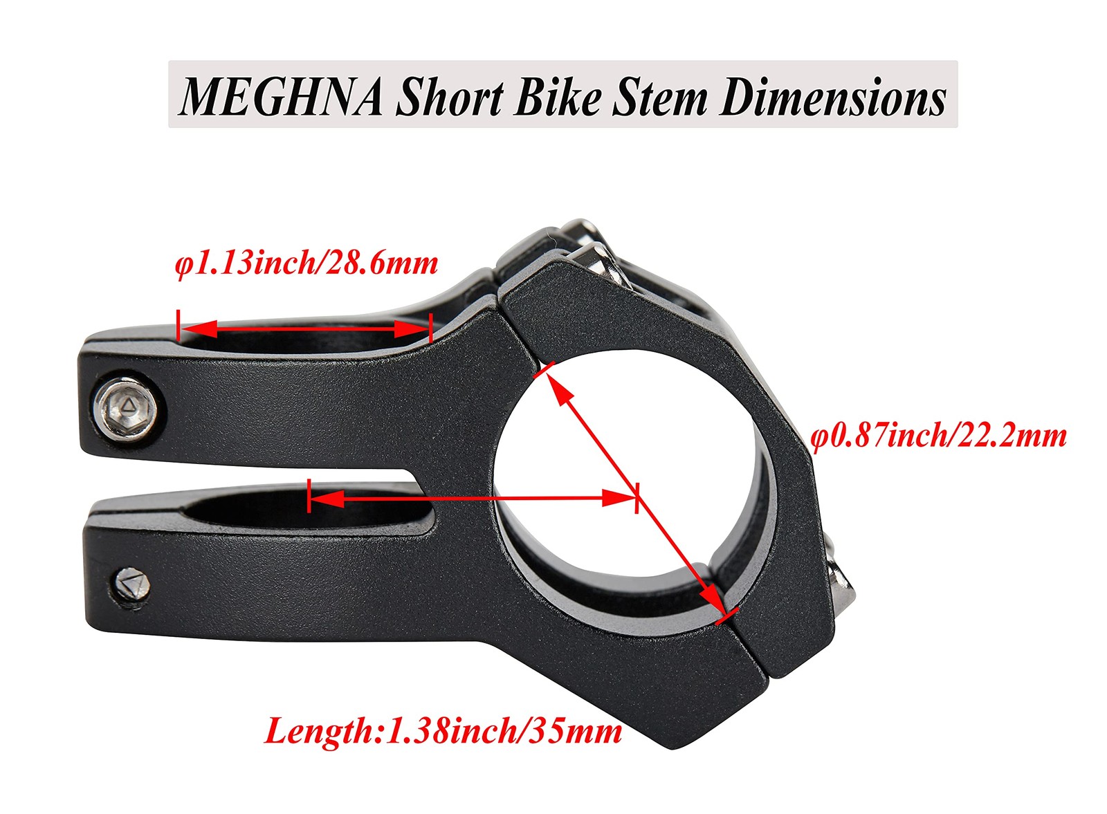 Short Bike Stem Handlebar Riser Clamp For Mountain Road Bicycle Repair Part