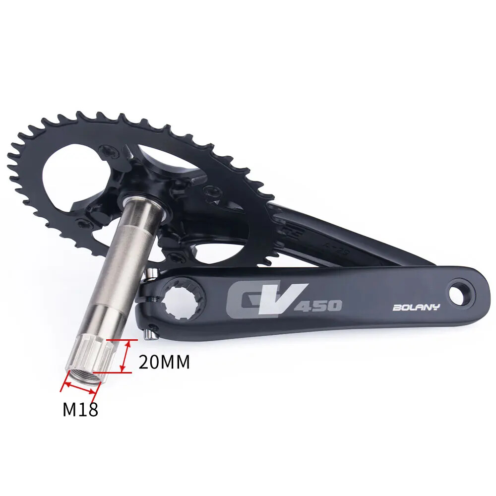 170mm Cross-country Road Gravel Bike Crank Arm 96BCD 42T Single Chainring 10/11S