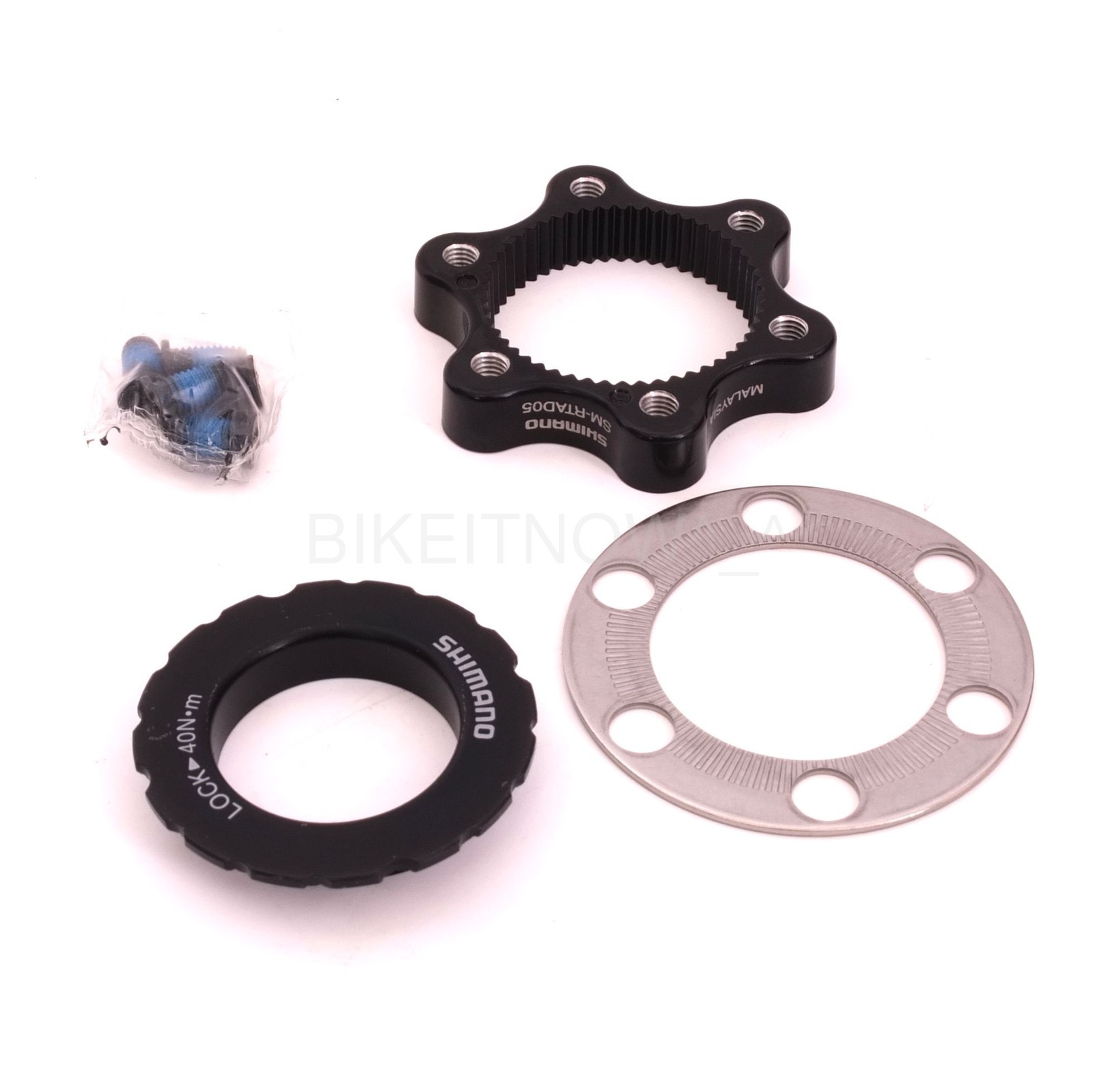 2 Wheel Shimano SM-RTAD05 Center Lock to 6 Bolt Disc Rotor Adapter NIB