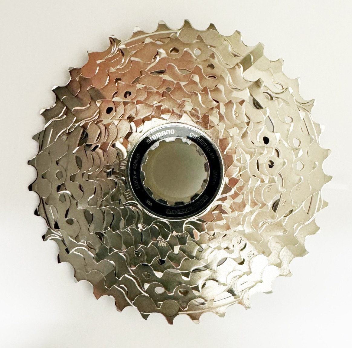 Shimano 105 CS-HG710-12 Cassette – 12-Speed, 11-36t, HG L2, Silver