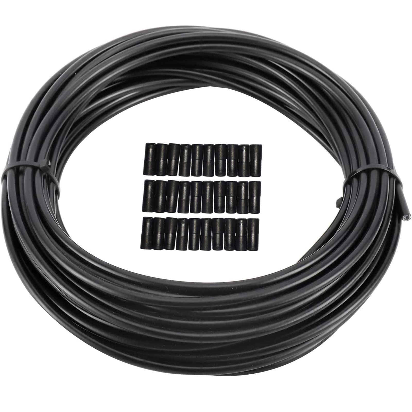 YaeMarine 5mm X 50ft Bicycle/Bike Lined Brake Cable Housing with 30Pcs Cable …