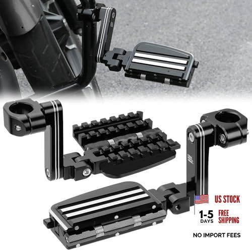 CNC Aluminum Highway Pegs with Expandable Heel 4.72″Lx4.30″Wx4.33″H Black