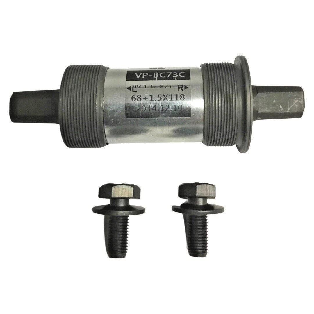 VP BC73C Square Taper Bottom Bracket 68×118mm BSA Sealed Cartridge Silver
