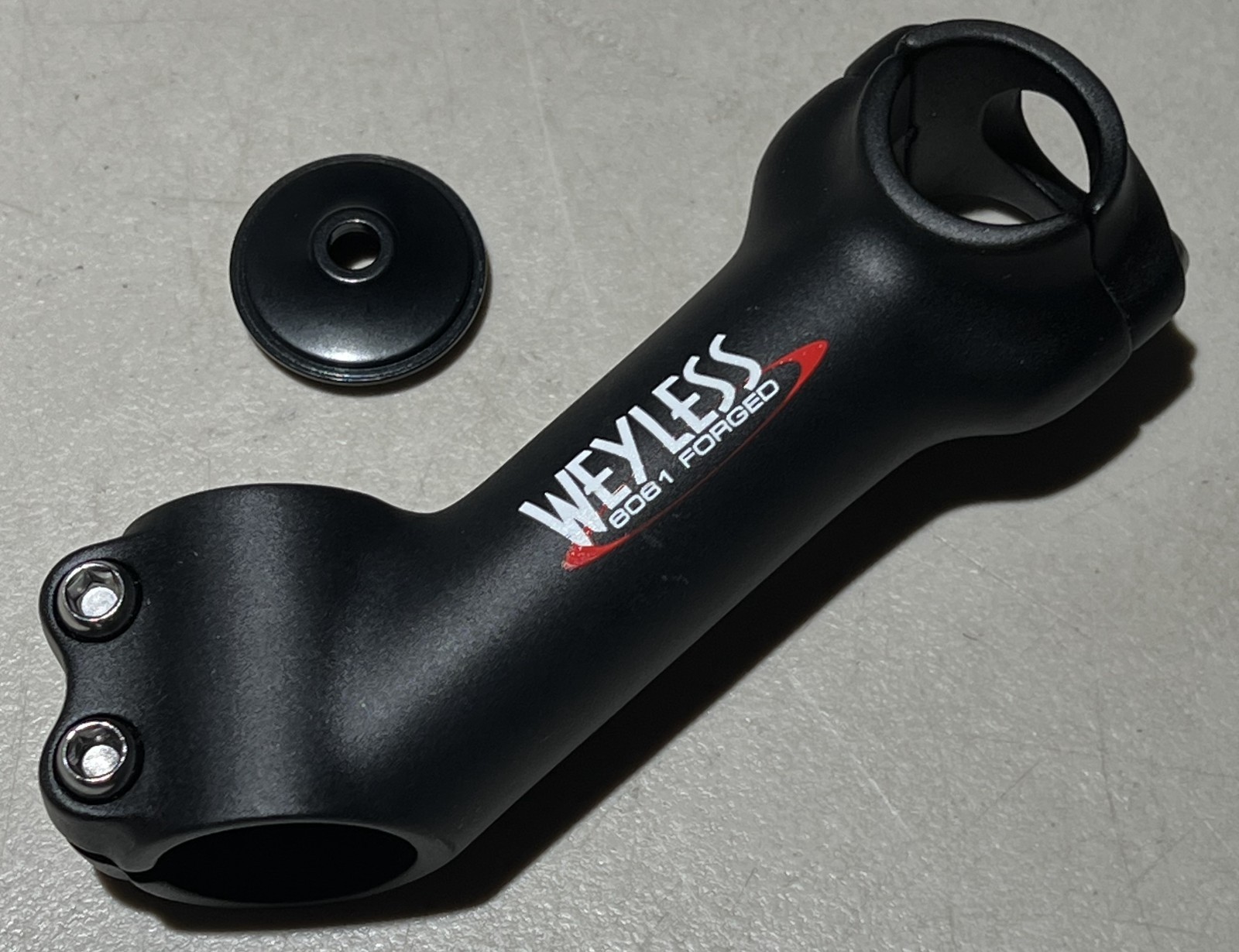 Weyless Threadless Stem 105mm, 1″ Handlebar Clamp 1-1/8″ Steerer, +45 deg.