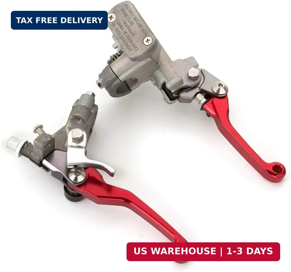 Dirt Bike Brake Master Cylinder Reservoir Cable Clutch Levers for CR80/85R CR125
