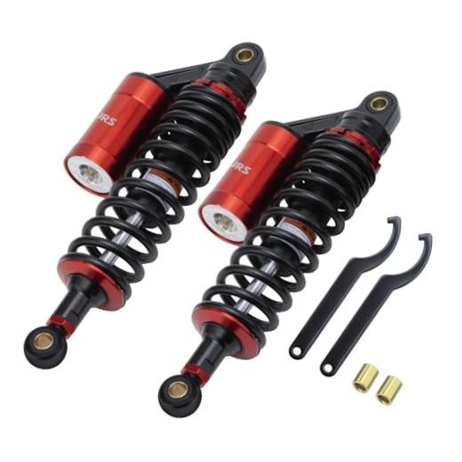 Adjustable 12.5″ 320mm Motorcycle Air Shock Absorbers, Aluminum CNC Rear