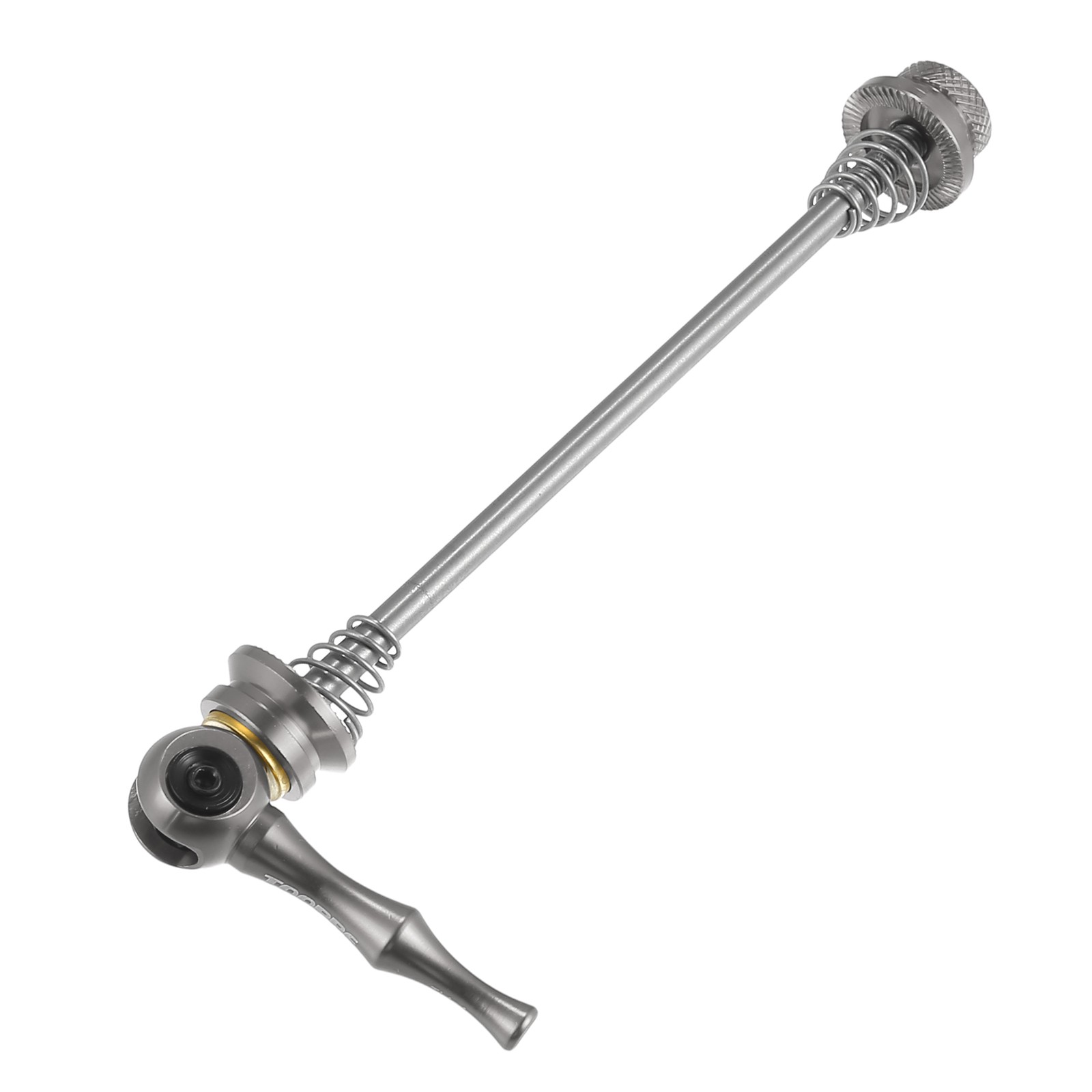 Pair Front Rear Quick Release Axles Skewer for Bike 140mm 180mm Titanium Tone