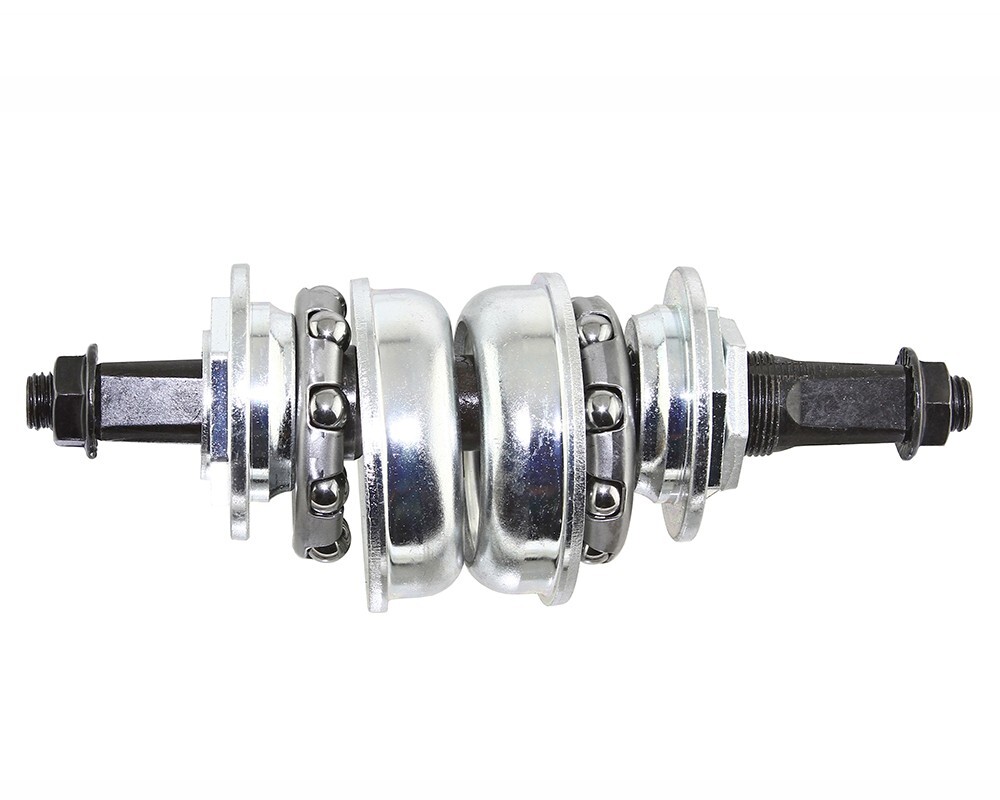 132mm Alta Bicycle Conversion Kit Crank Set Chrome Bottom Bracket Kit Cruiser BB