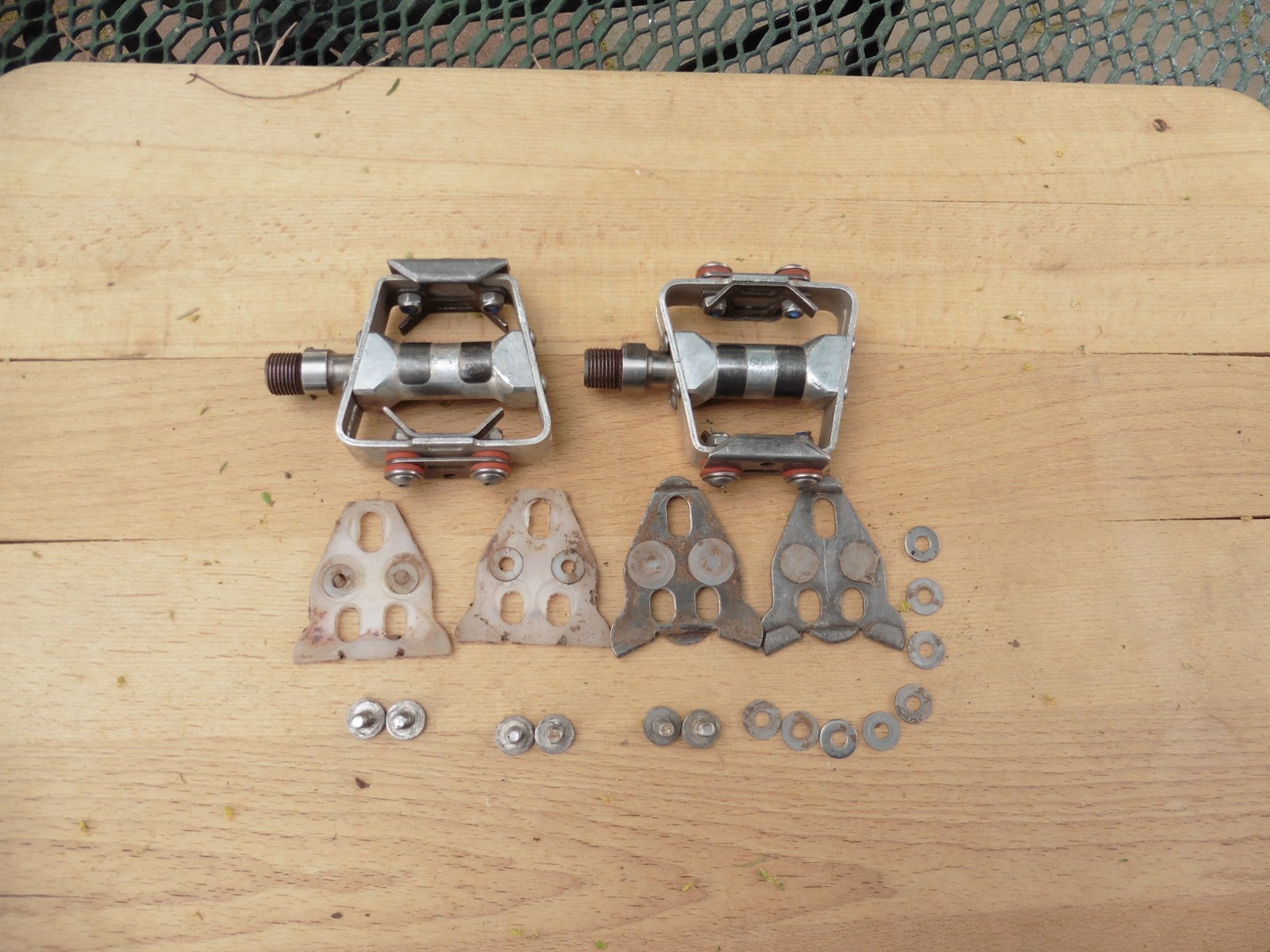 Vintage Grafton Speed Trap Pedals Titanium Spindle Unicorn Clipless Shimano SPD