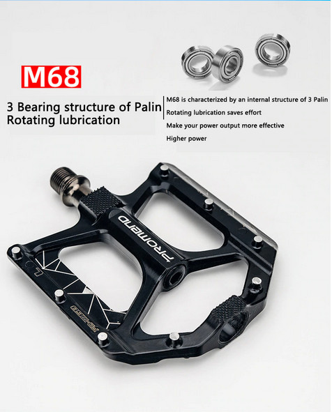 PROMEND Mountain Bicycle Pedal Mtb Road Bike Large Wide Ultralight 3 Bearings