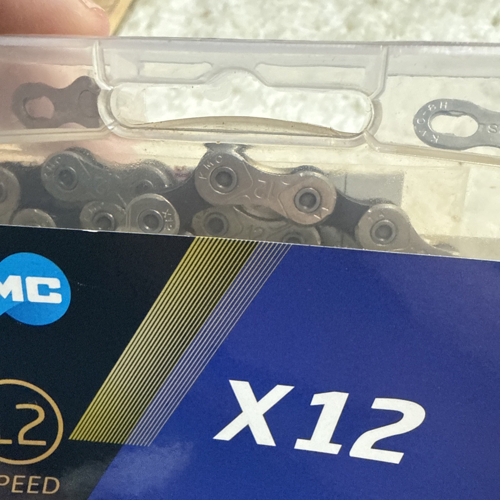 KMC X12 12-Speed 126L Ti Nitride Gold / Black Bike Chain fits SRAM Shimano