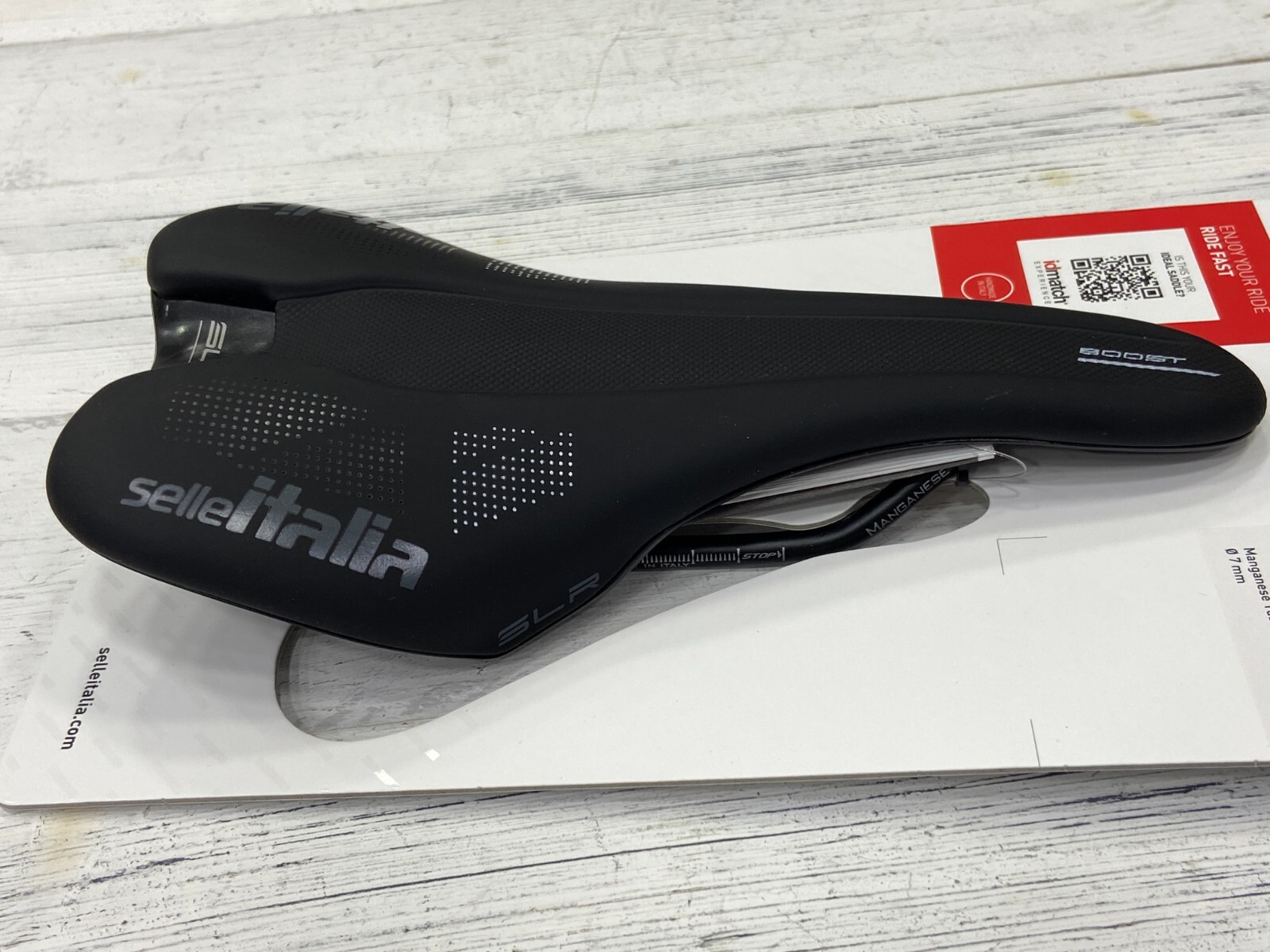 Selle Italia SLR Boost TM S1 130x248mm Manganese Rail Road Saddle (Black)