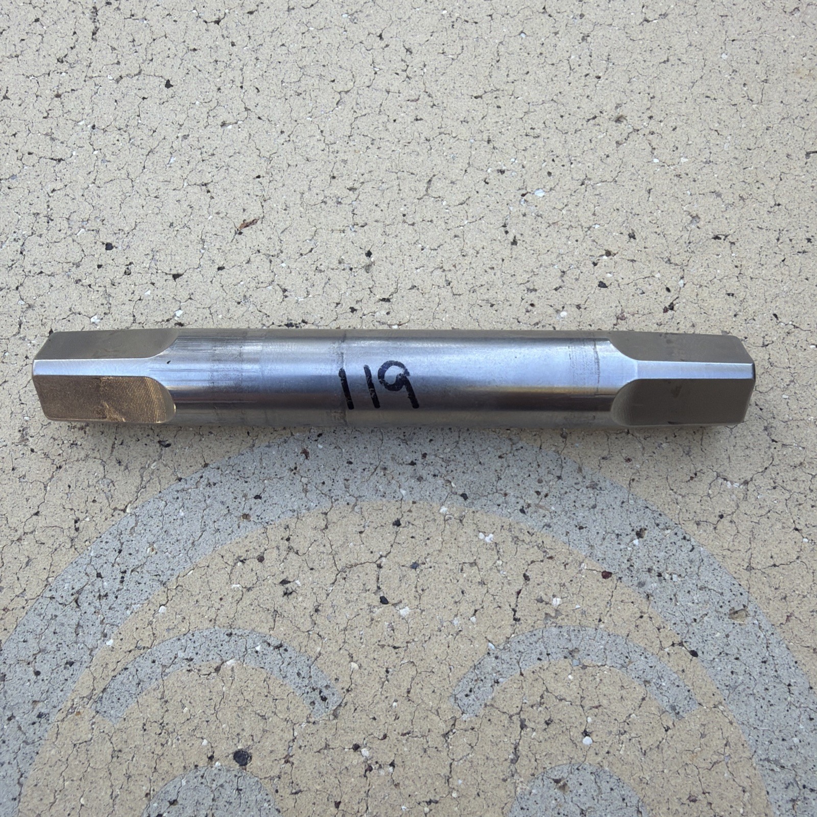 119mm Phil Wood & Co square taper (JIS) Stainless Steel Bottom Bracket Spindle
