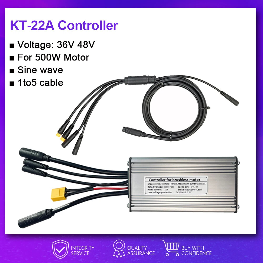 Sinewave Controller 250W500W 750W 1000W Brushless Controller All Waterproof Plug