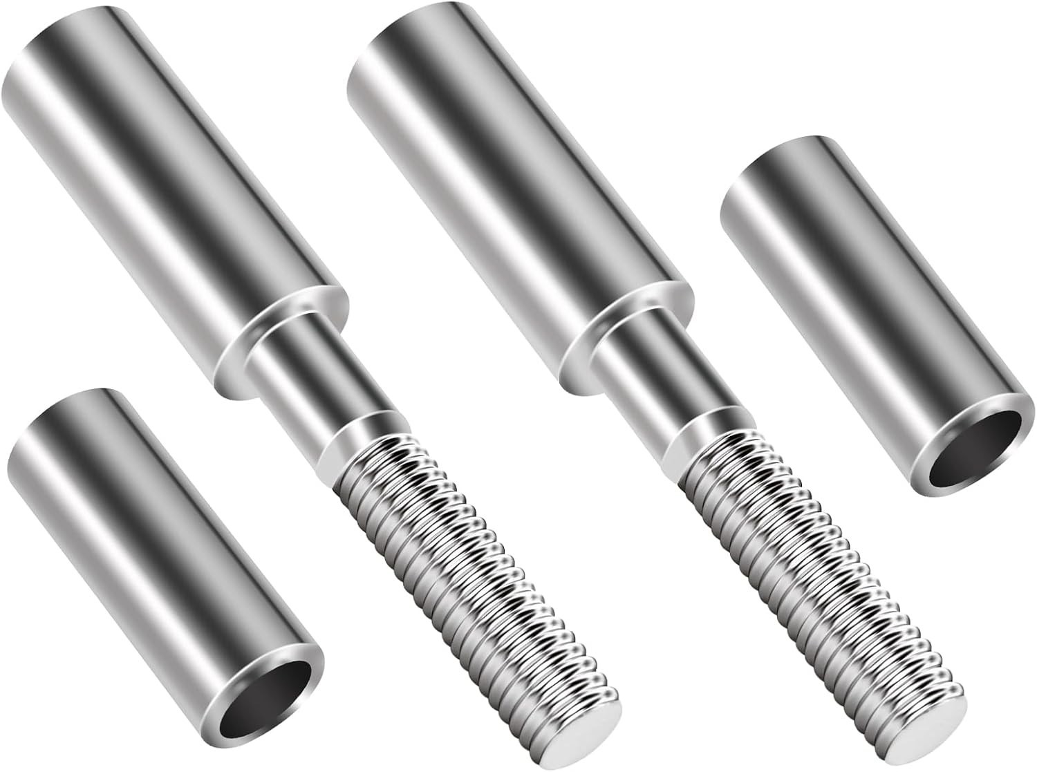2″ Motorcycle Mirror Risers Height Extender Adapters Kit compatible with Harley