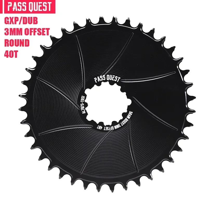 3mm Offest Narrow Wide Chainring for Direct Mount Crank Gravel Bike Chain 36-54T
