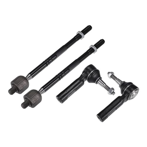 4pcs Front Inner Outer Tie Rod Ends Kit Suspension Steering Tie Rod End for