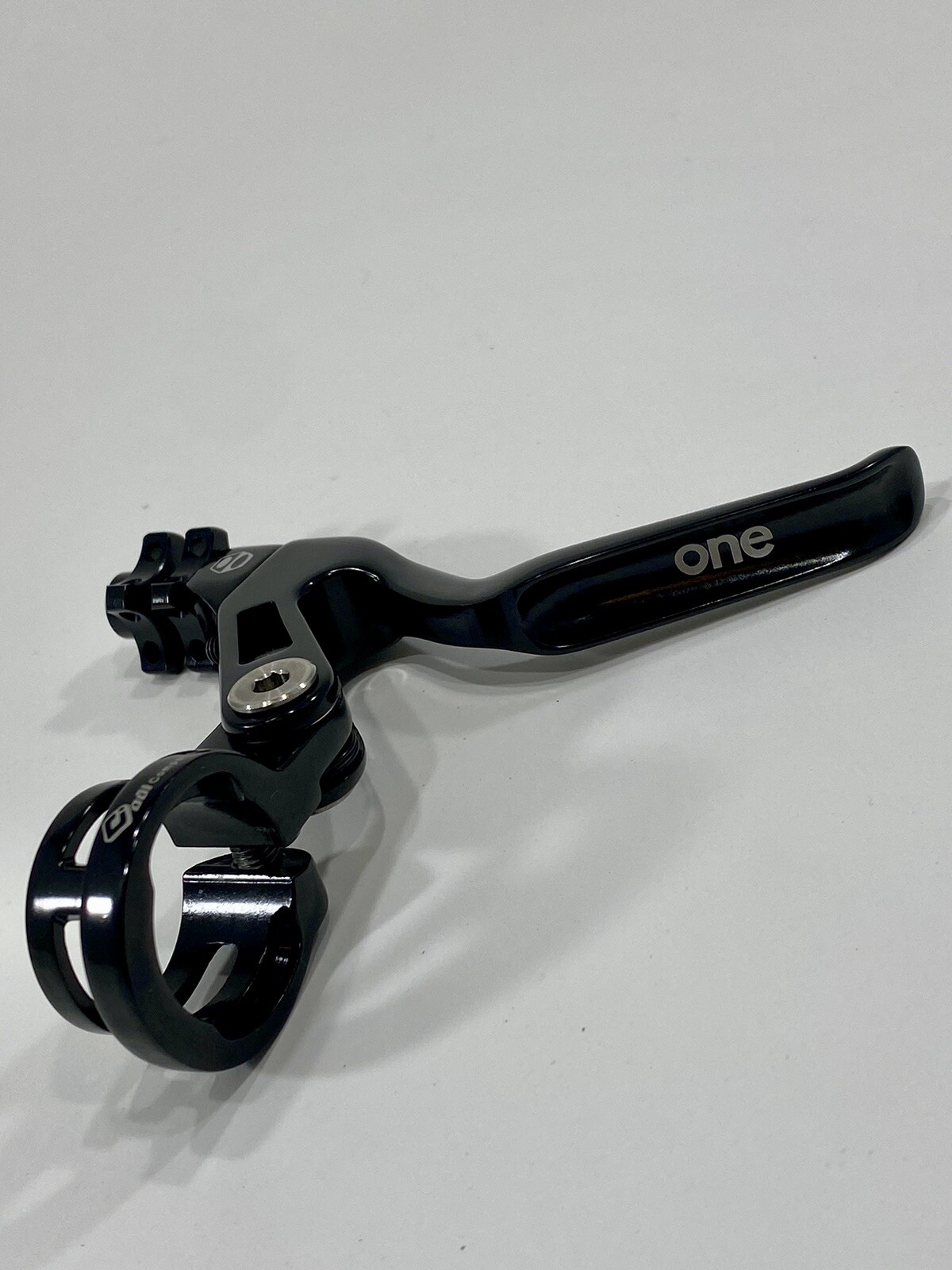 BOX ONE Genius 85mm BMX Racing V Brake Lever Black Ti Bolts ODI Clamp