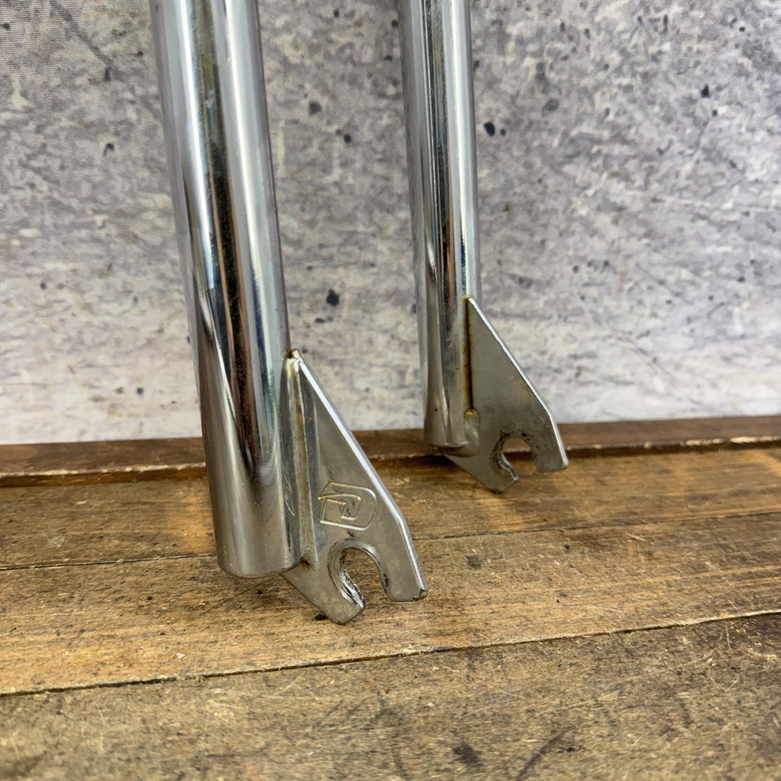 Vintage Dyno Akisu BMX Fork 1 In Threaded 20in Chrome Old School 92 1992