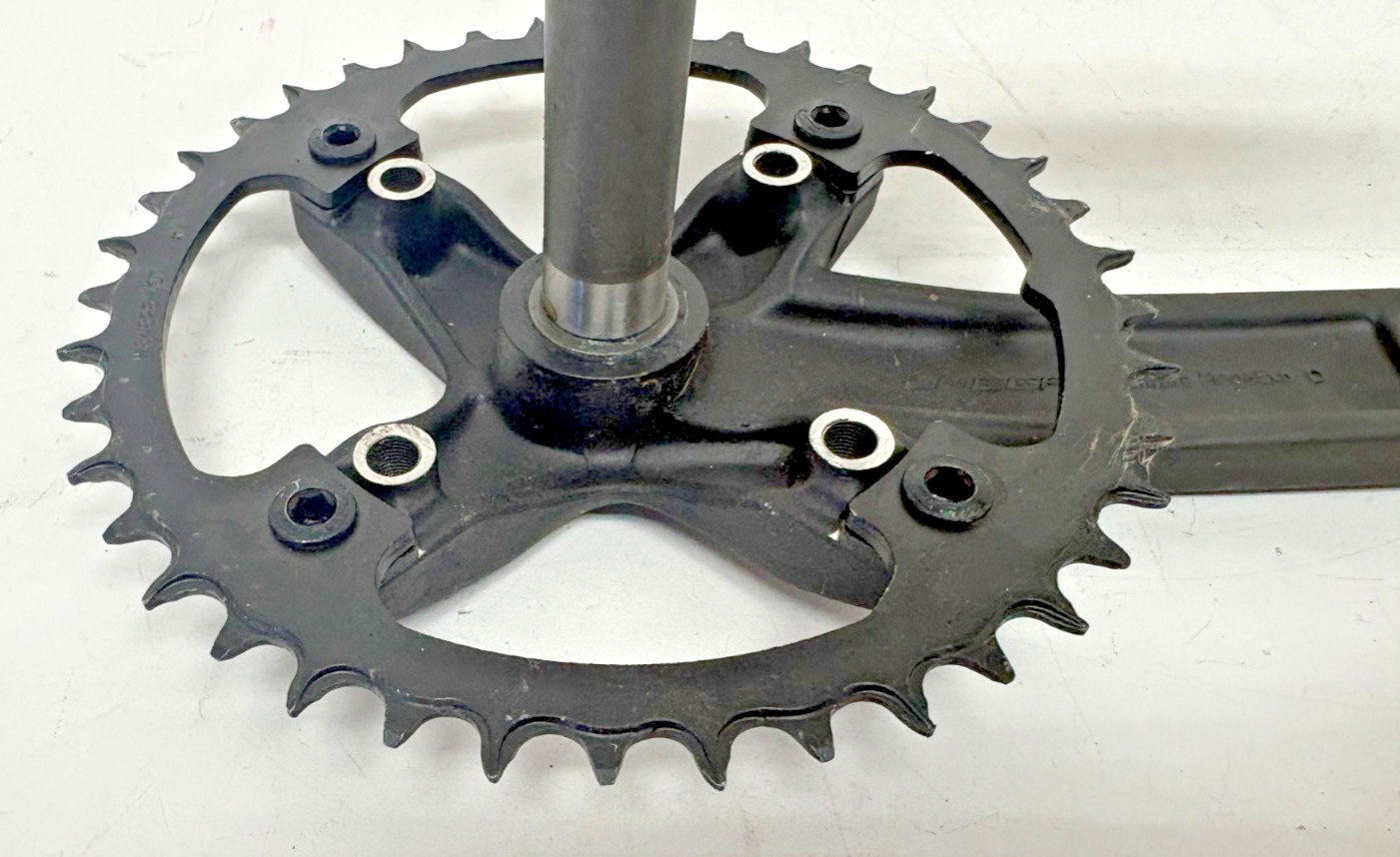 FSA Omega 165mm Black Aluminum Crankset Steel 40-Tooth Chainring 19mm Spindle