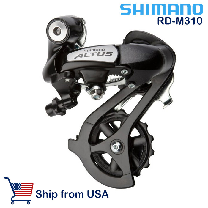 Shimano Altus RD M310 7 Speed 8 Speed Black MTB Rear Derailleur RD-M310