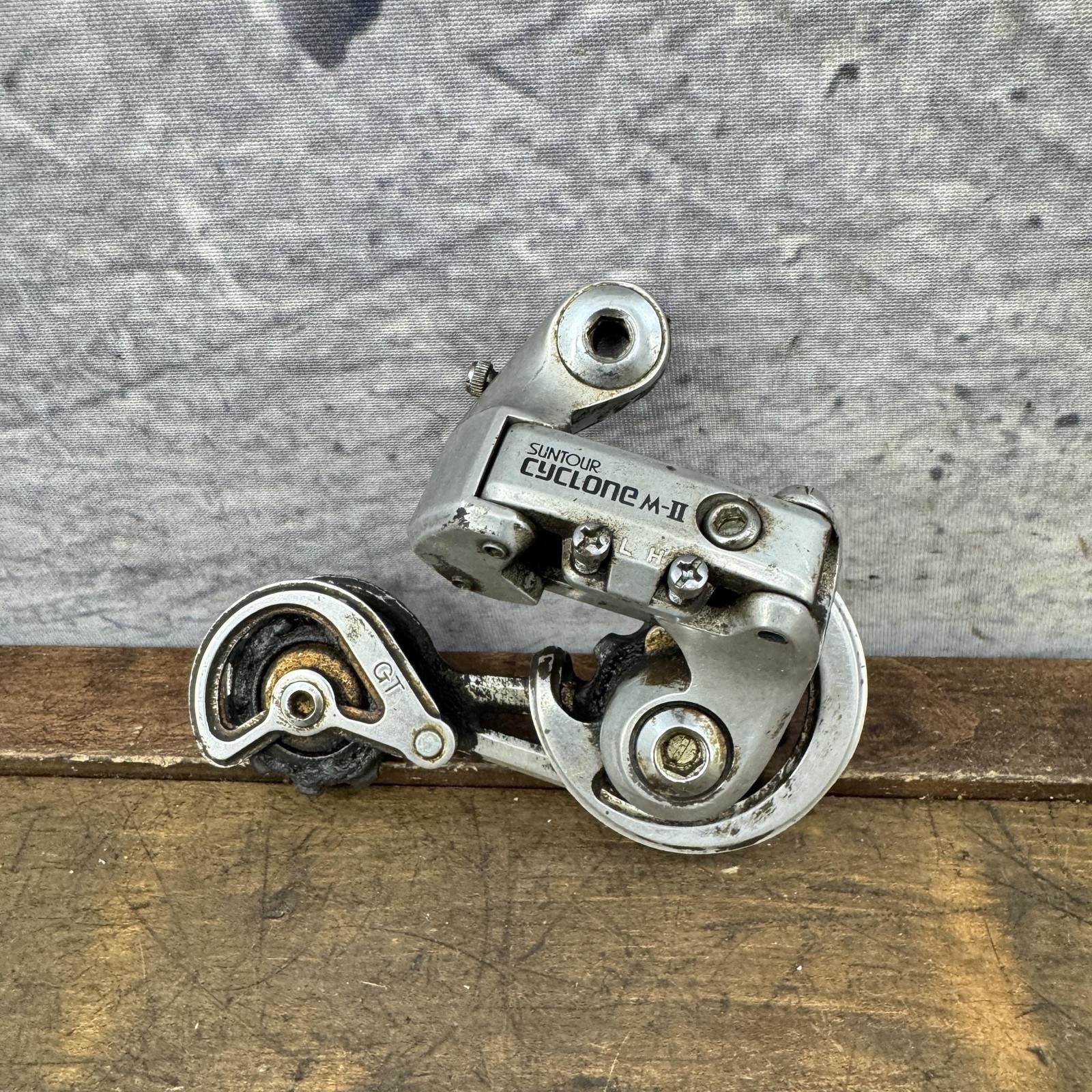 Vintage SunTour Cyclone M-II GT Rear Derailleur Long Cage Bolt-On M2 80s Japan