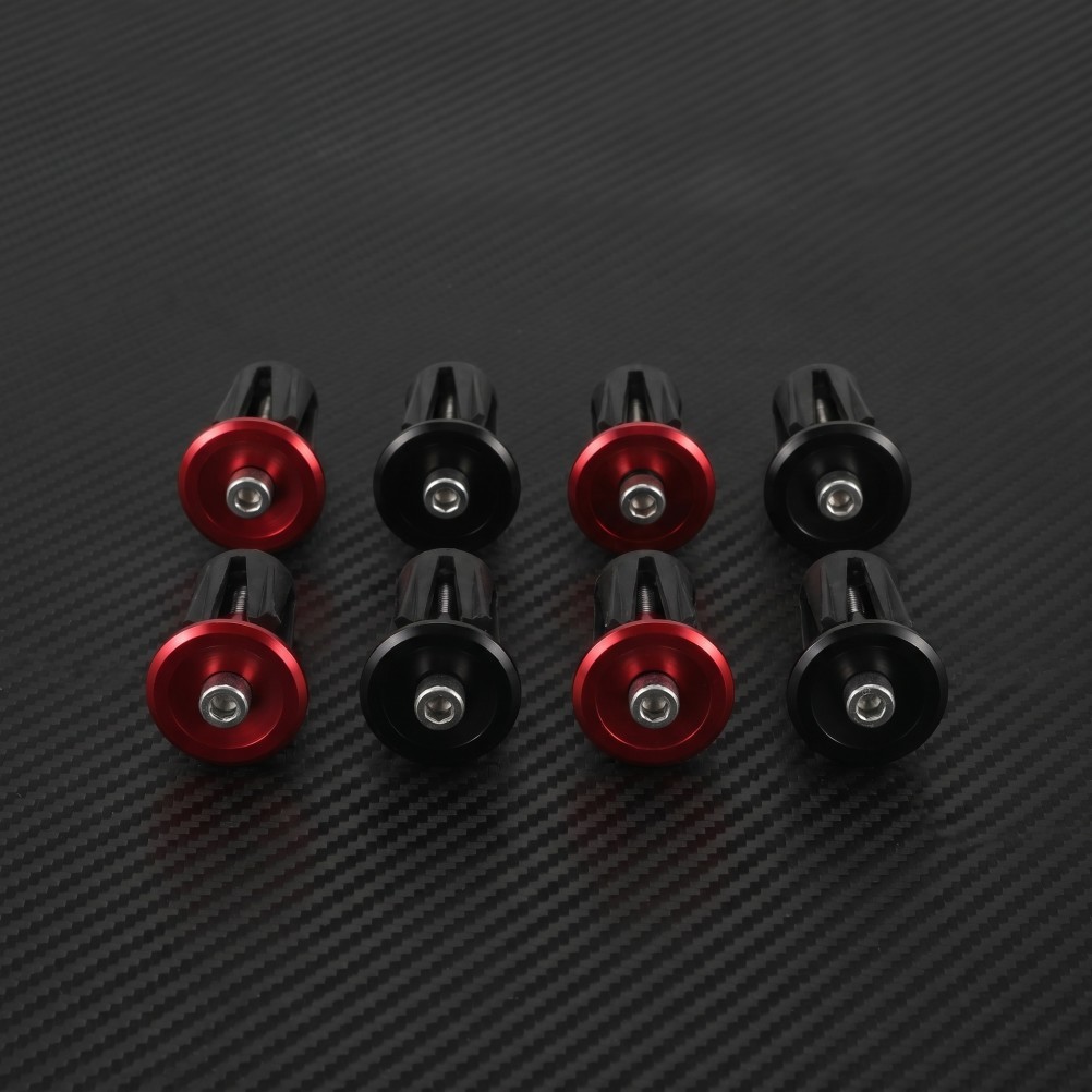 4Pairs Durable Aluminum Grip End Caps Bike Handlebar Dust Protective Plugs