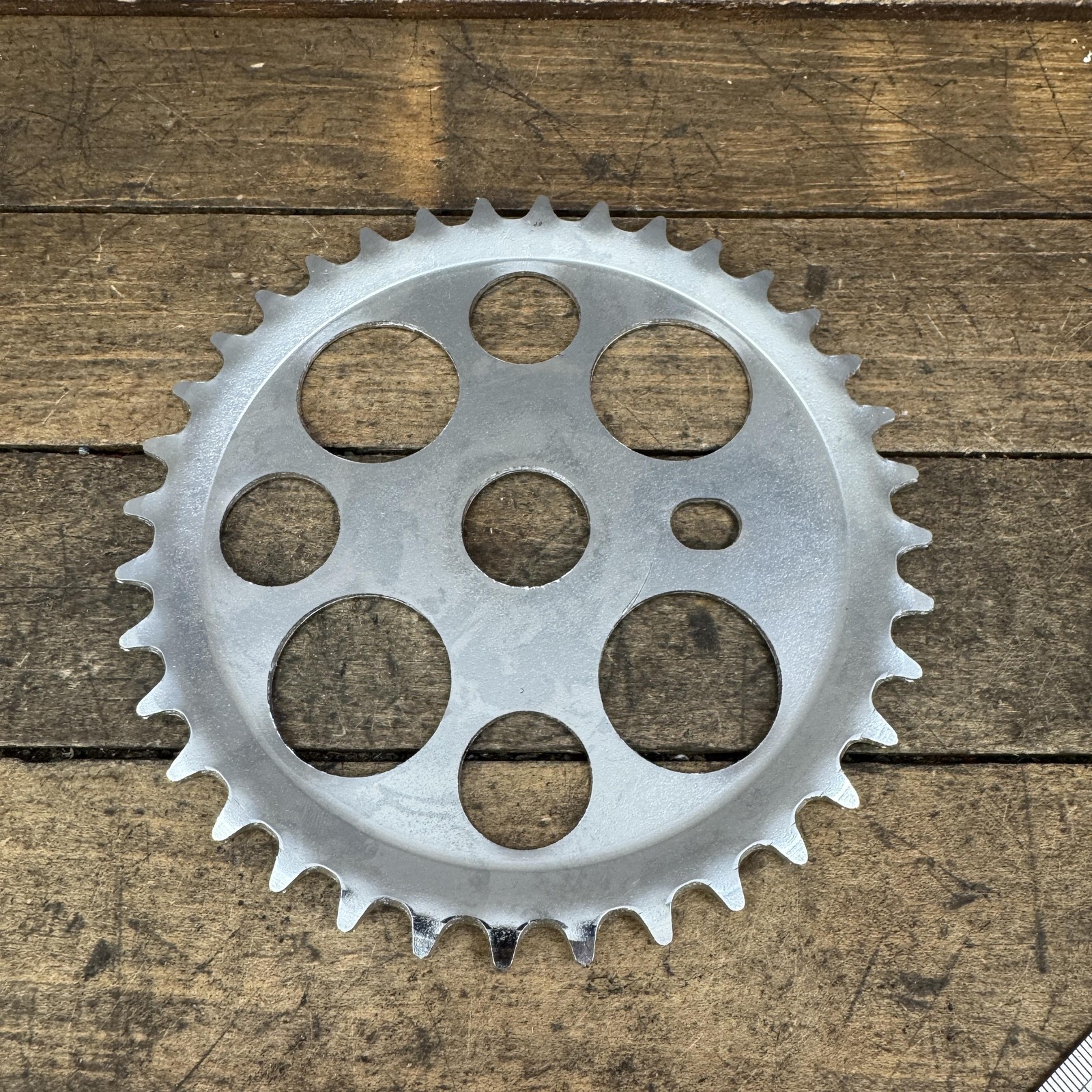 Lucky 7 Sprocket Chainring 36T Silver One Piece Crank Bike Fits Vintage Schwinn