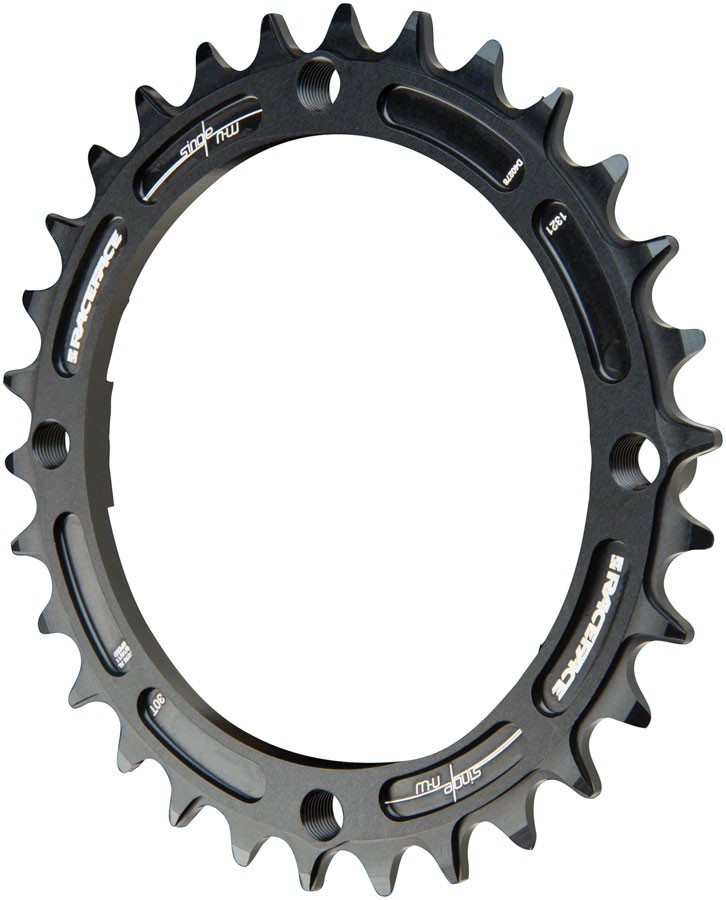 Narrow Wide Chainring – RaceFace Narrow Wide Chainring: 104mm BCD, 30t, Black –