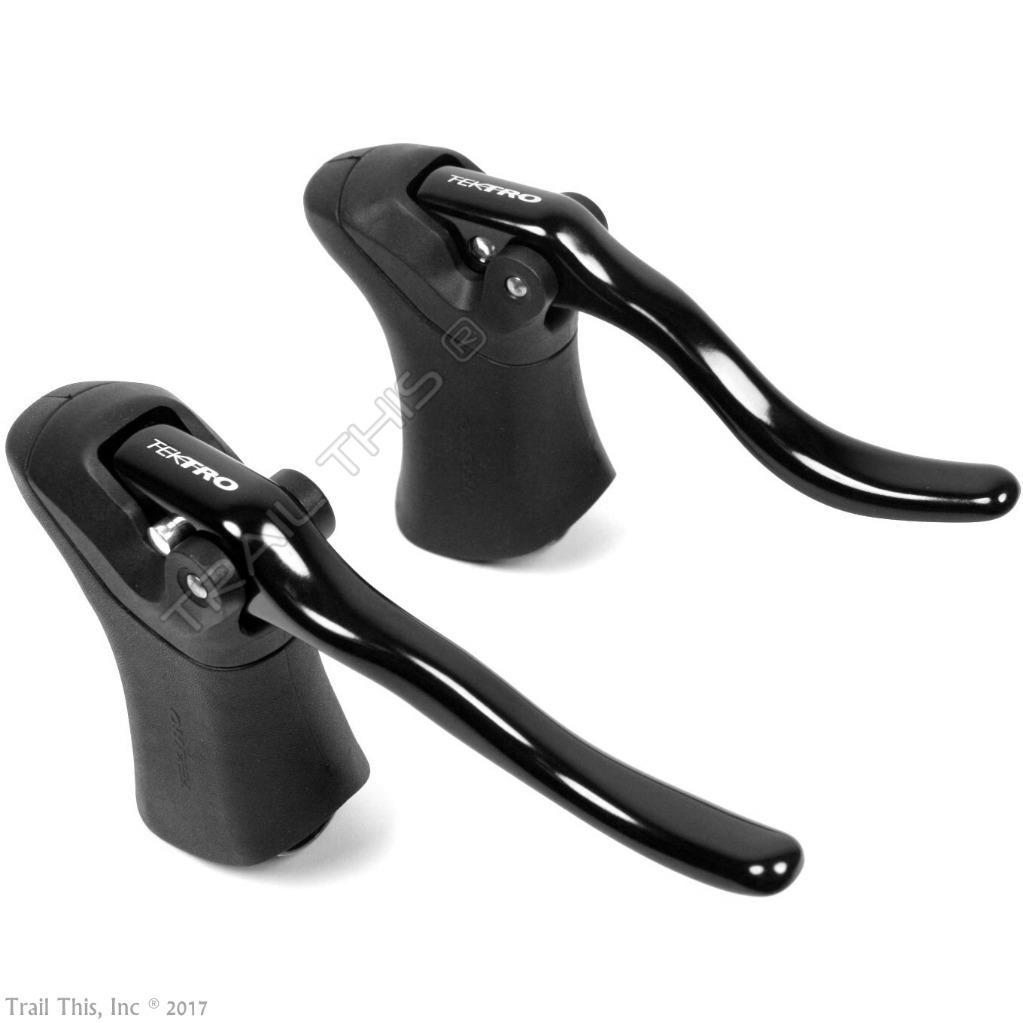 Tektro RL340 Pair/Set of Road Bike Brake Lever Aero Short-Pull Levers All Black