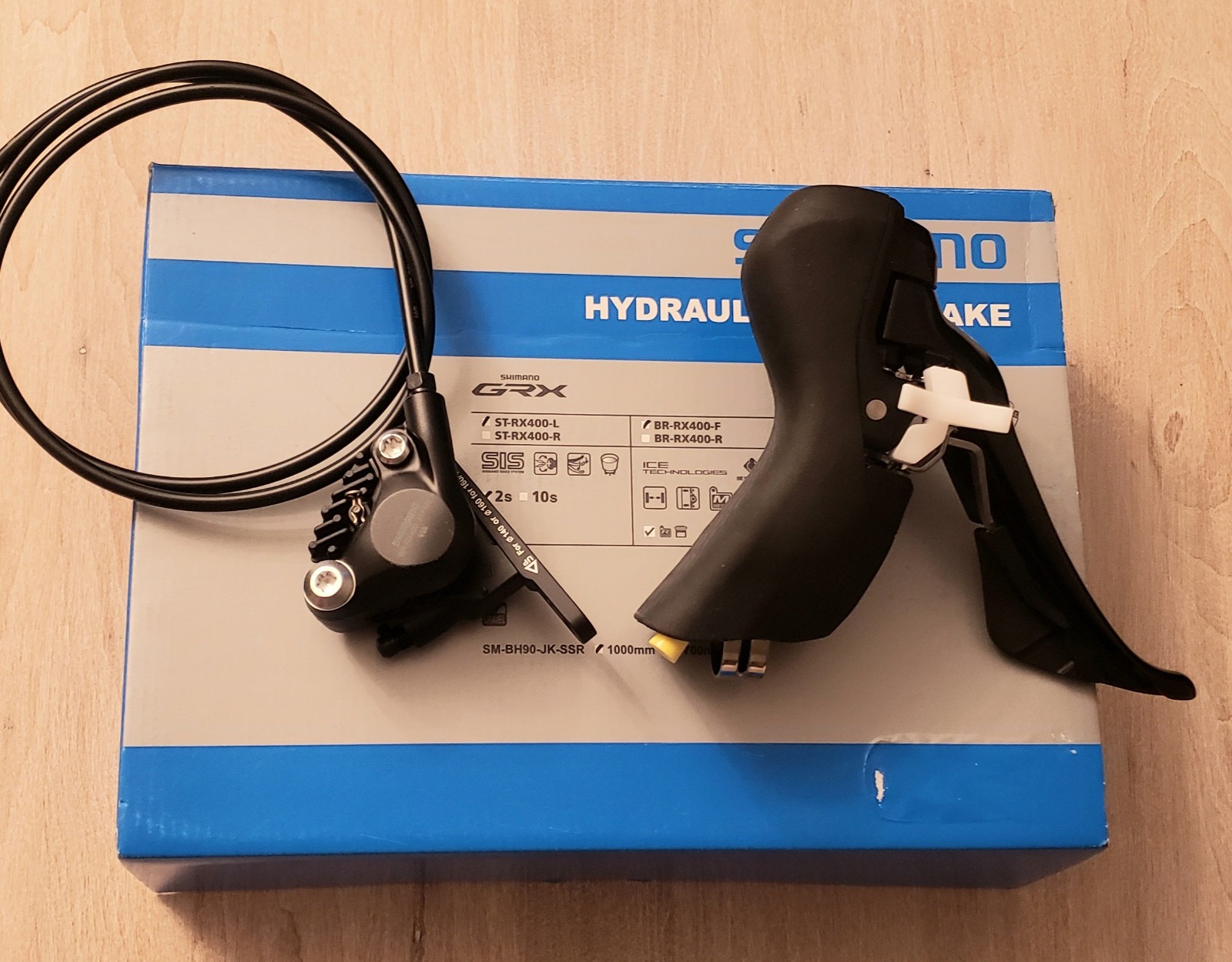 NEW! Shimano GRX ST-RX400 2×10-Spd Front Shifter/Hydraulic Brake Lever/Caliper.