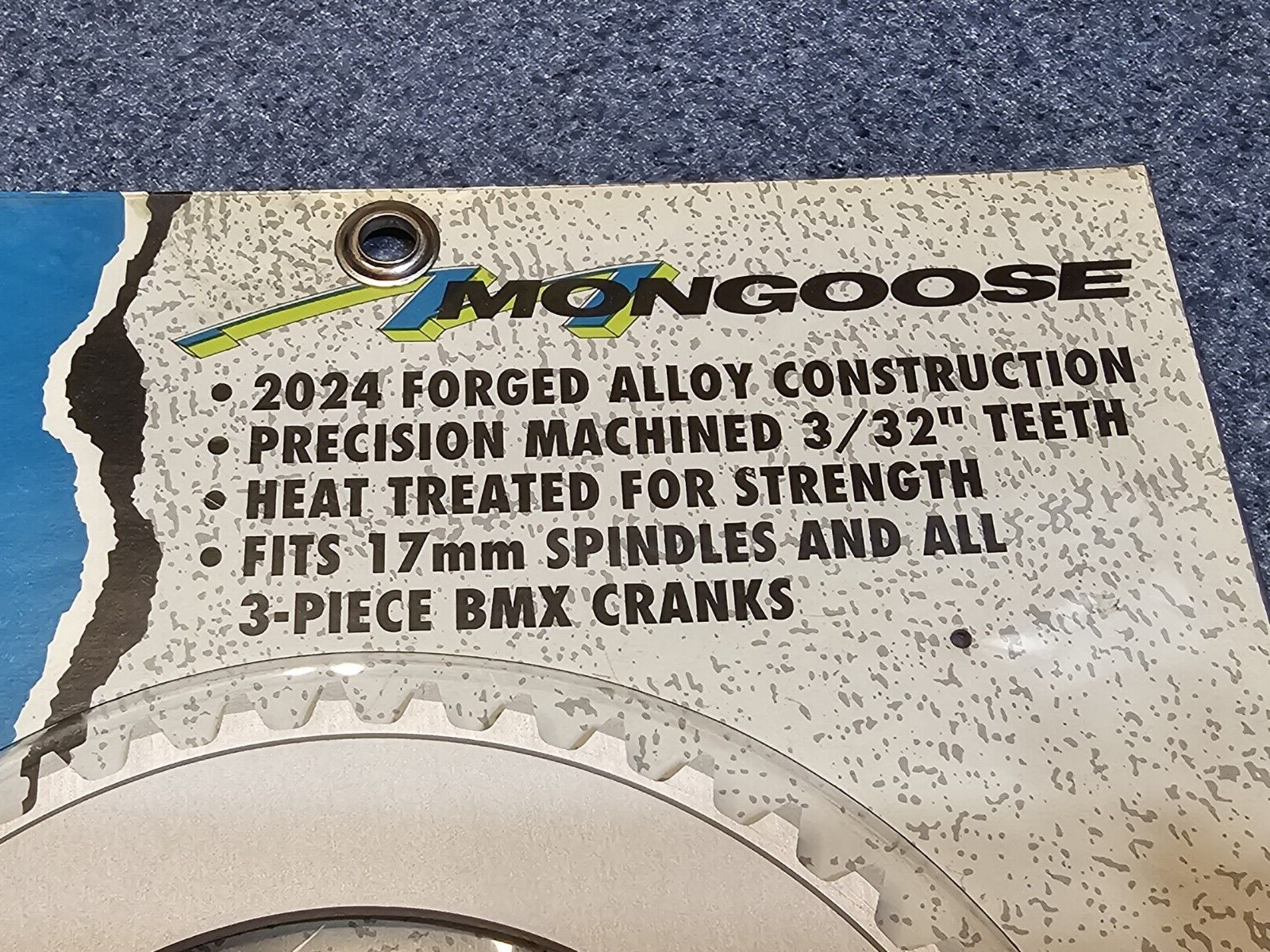 BMX 46T Mid School Mongoose Chainsaw Sprocket 2024 Heat Treated Aluminum RARE