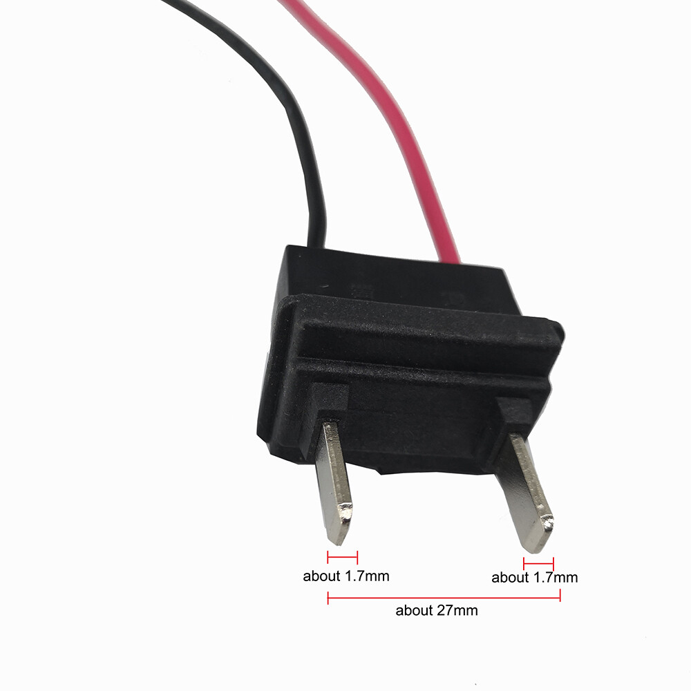 2pcs Silverfish discharge output Cable Wires Leads 2 pins Bicycle Battery e-bike