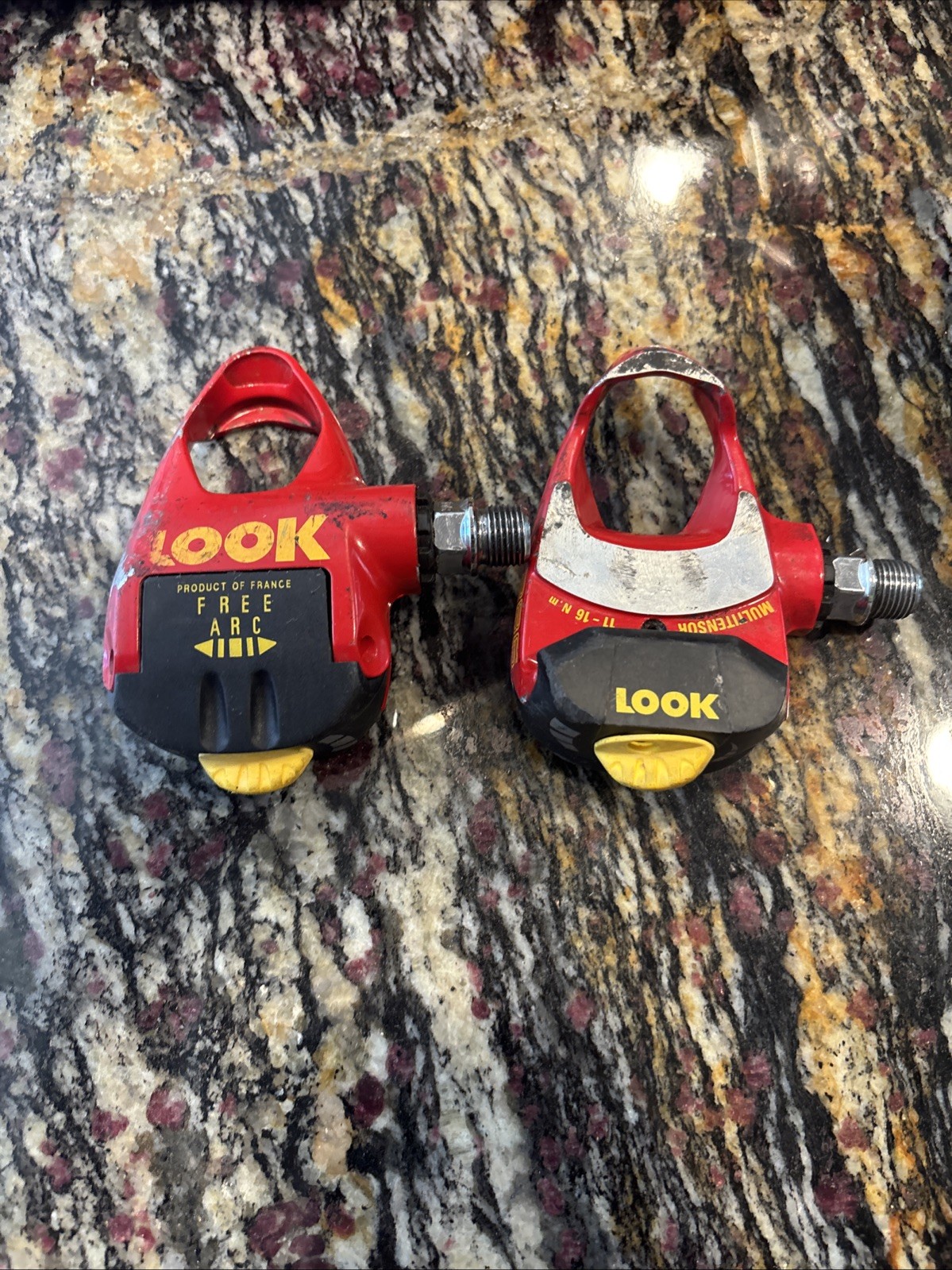 Look Free Arc MultiTensioner 286 Clippless Pedals Red/Yellow/Black