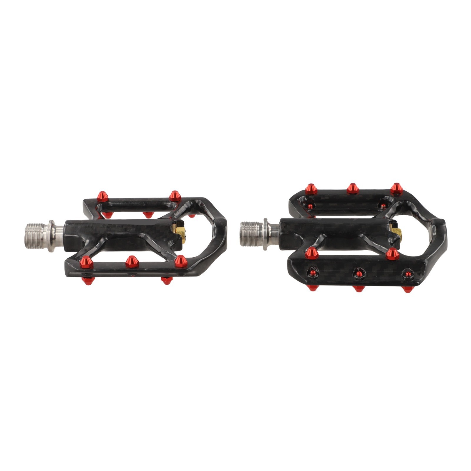 Ultralight Carbon Fiber Bicycle Pedals Pair with 3 Sealed Bearings 180g