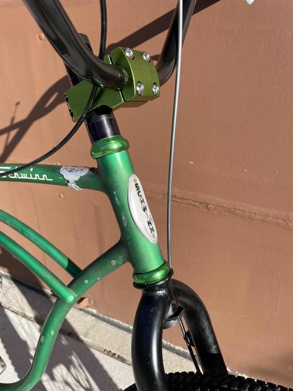 Vintage Schwinn Conversion Headset Use 1 1/8” Fork With 1” Head tube BMX GREEN!