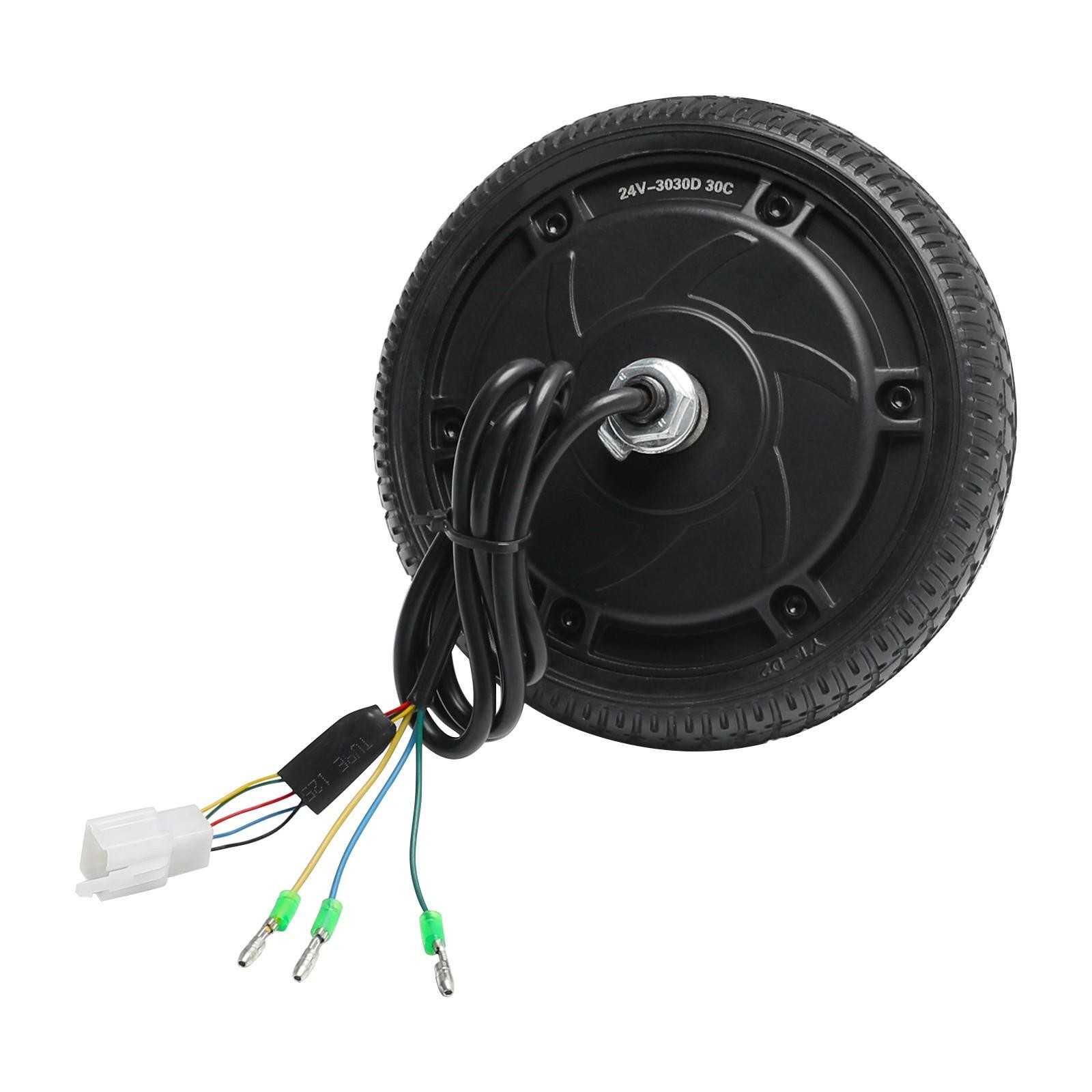 24V 250W 6.5″ Scooter e Bike Brushess Hub Motor Road Tire Wheelbarrow Trolley