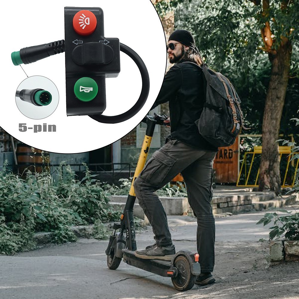 Efficient Electric Bike Scooter Handlebar Switch for Horn and Turn Signals