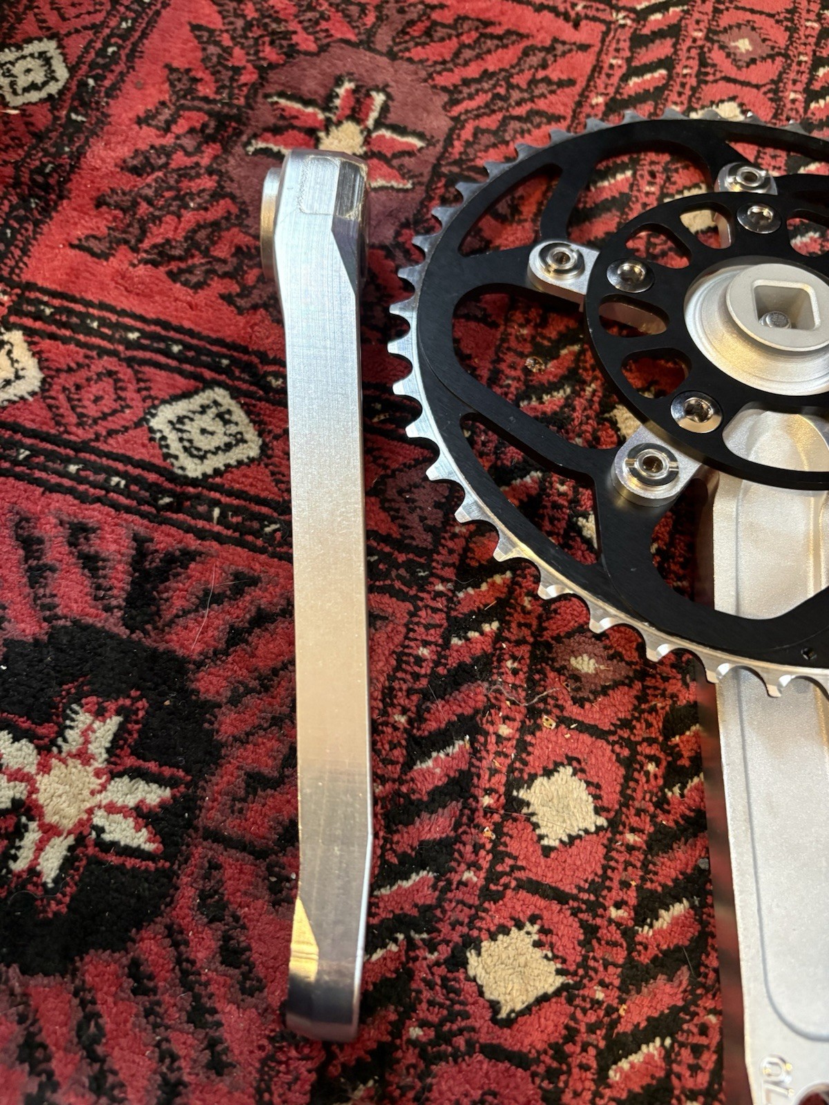 Race Face Forged Silver/Black 170mm Square Taper 46T