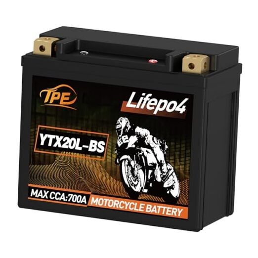 Lithium Powersports Battery YTX20L-BS 12V 9AH 700CCA Lithium Motorcycle