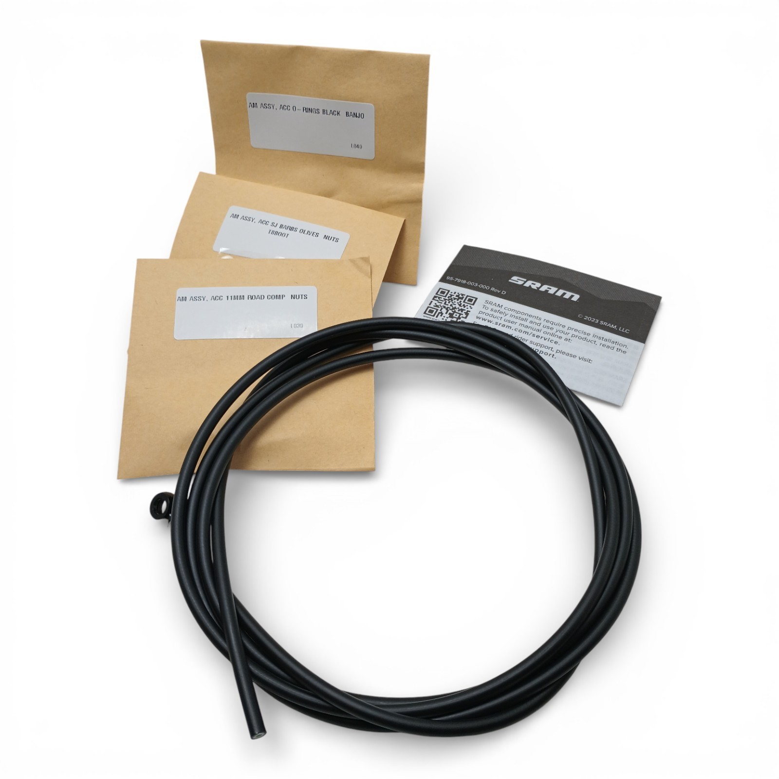 SRAM Disc Brake Hose Kit – Black Banjo, 2000mm Hydro