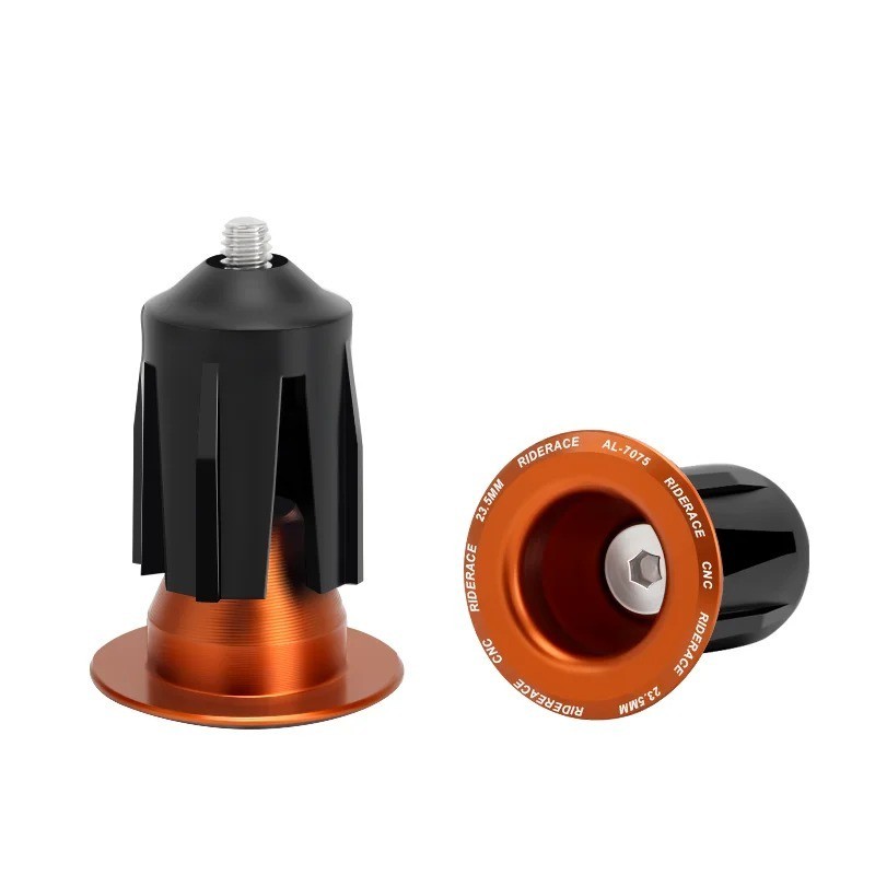 1 Pair Bike Handlebar End Plugs Aluminum Alloy Bar End Caps MTB Road Bicycle