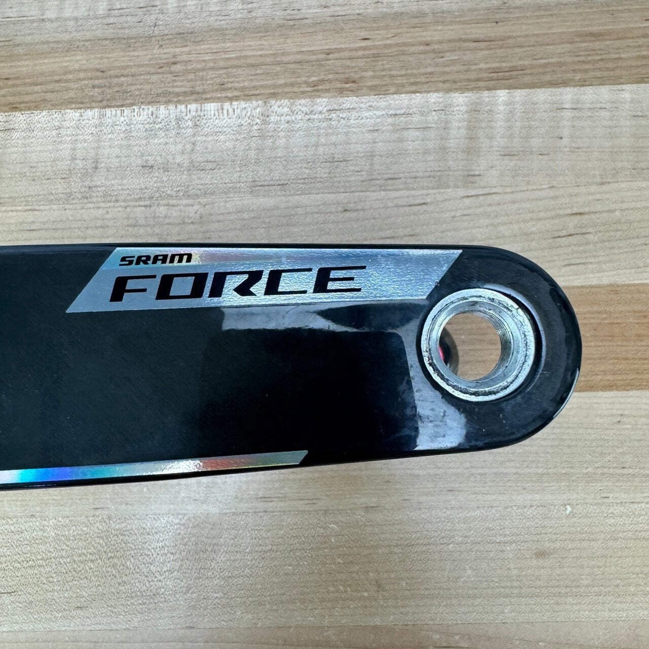 Light Use! SRAM Force AXS XPLR E1 165mm Carbon Dub Wide 8-Bolt Crank Arms 411g